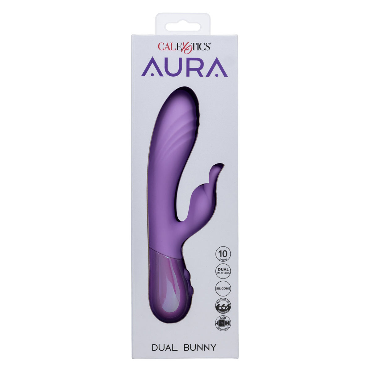 CalExotics® Aura Dual Ripple Vibe – Light Purple