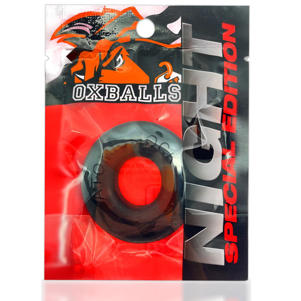 Oxballs – Night Special Edition - Donut 2 Silicone Cock Ring - Black