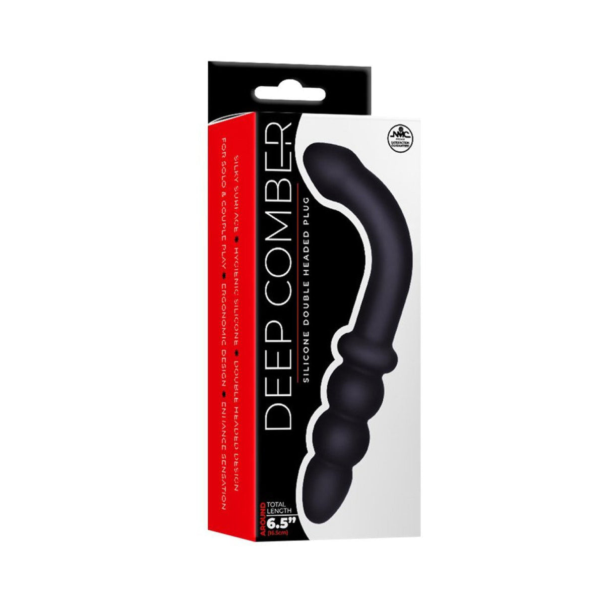 NMC – Deep Comber – Silicone Double Headed Plug – 6.5 in. – Black