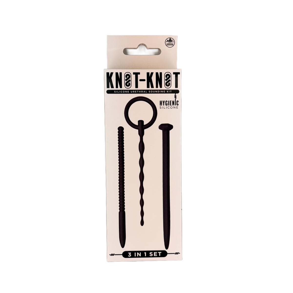 Knot-Knot – Silicone Urethral Sounding Kit – 3-In-1 Set – Black