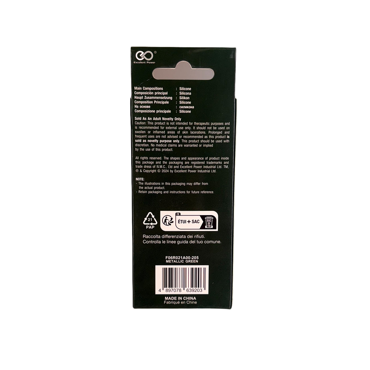 NMC – G Stuck – Silicone Anal Plug – Metallic Green