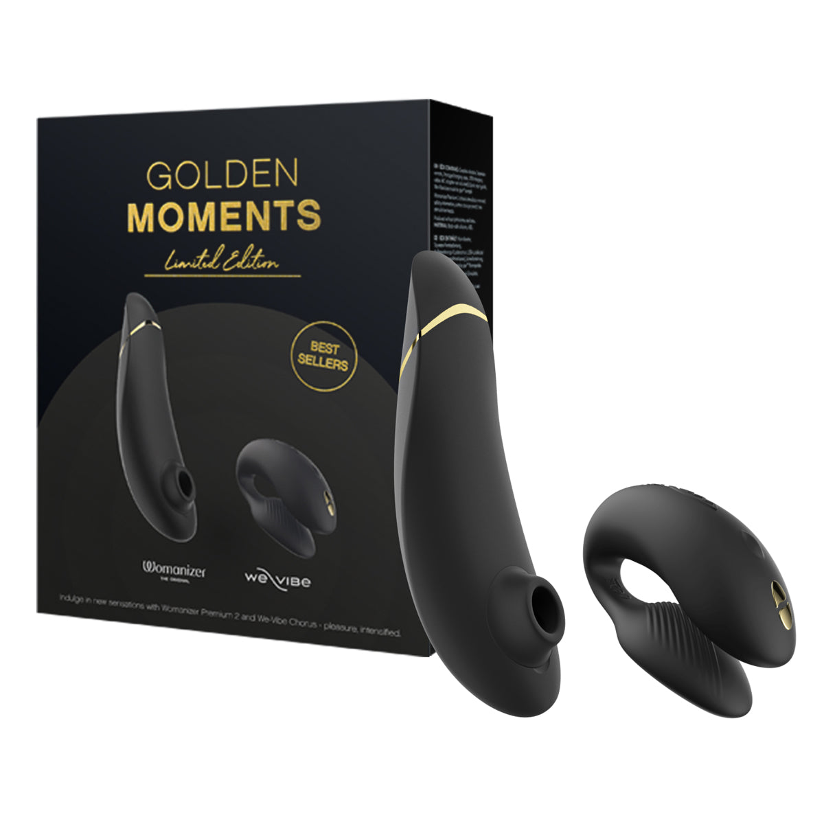 We-Vibe® &amp; Womanizer – Golden Moments 2.0 – Limited Edition Gift Set - Black