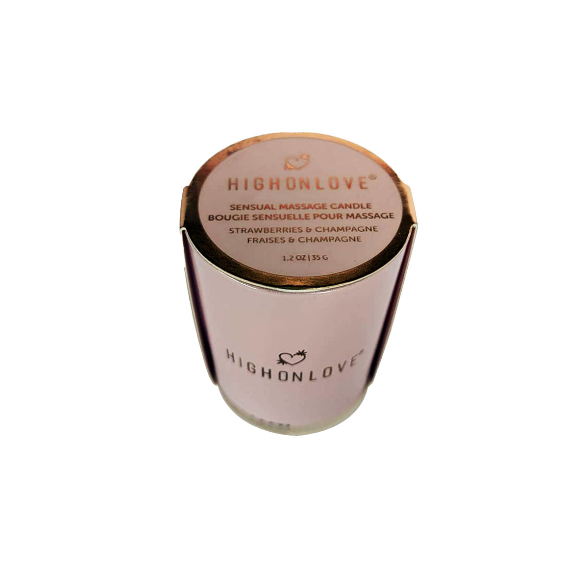 High on Love Mini Candle Strawberry &amp; Champagne – 1.2 oz