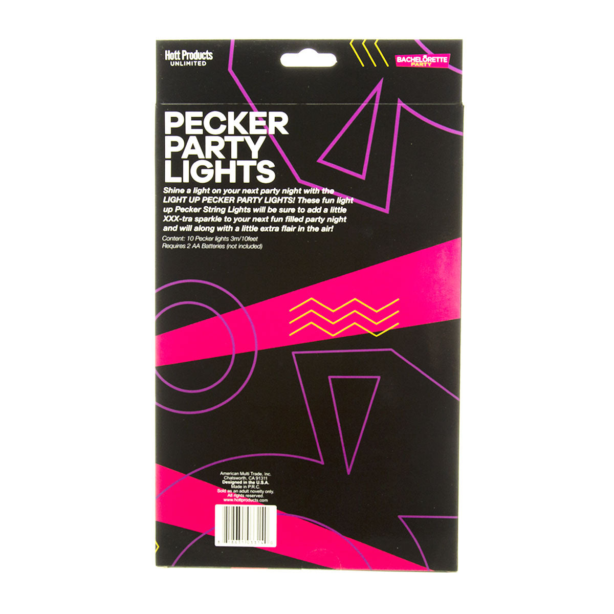 Hott Products - Bachelorette Party Pecker Party Lights – 10 ft.