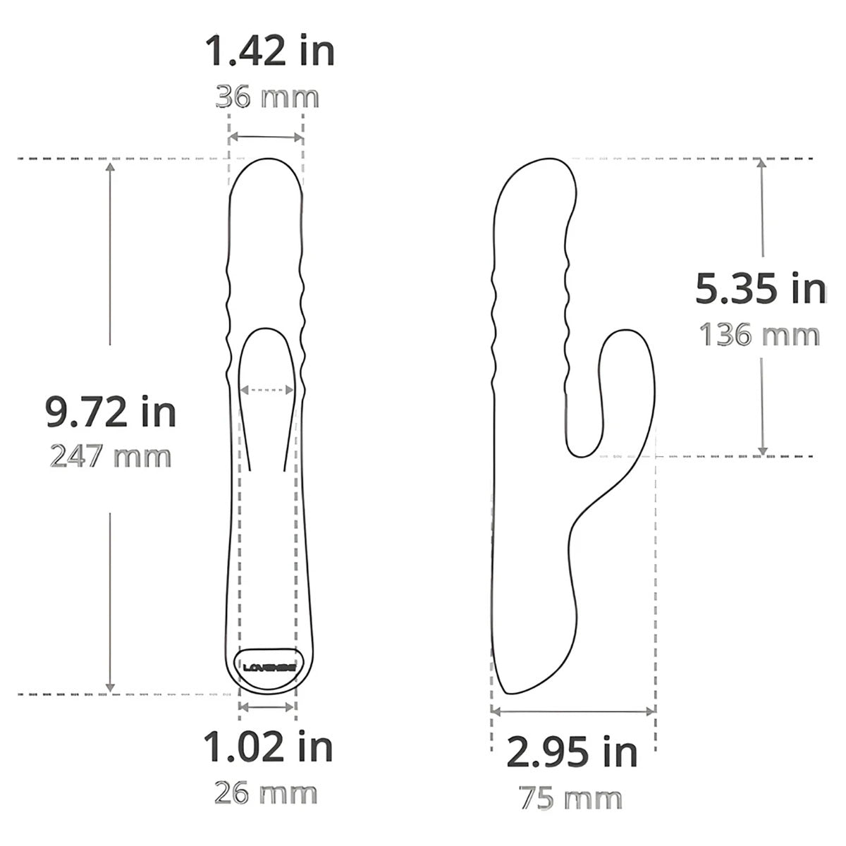 LOVENSE - Velvo Beaded G-Spot and Clit Rabbit Vibrator
