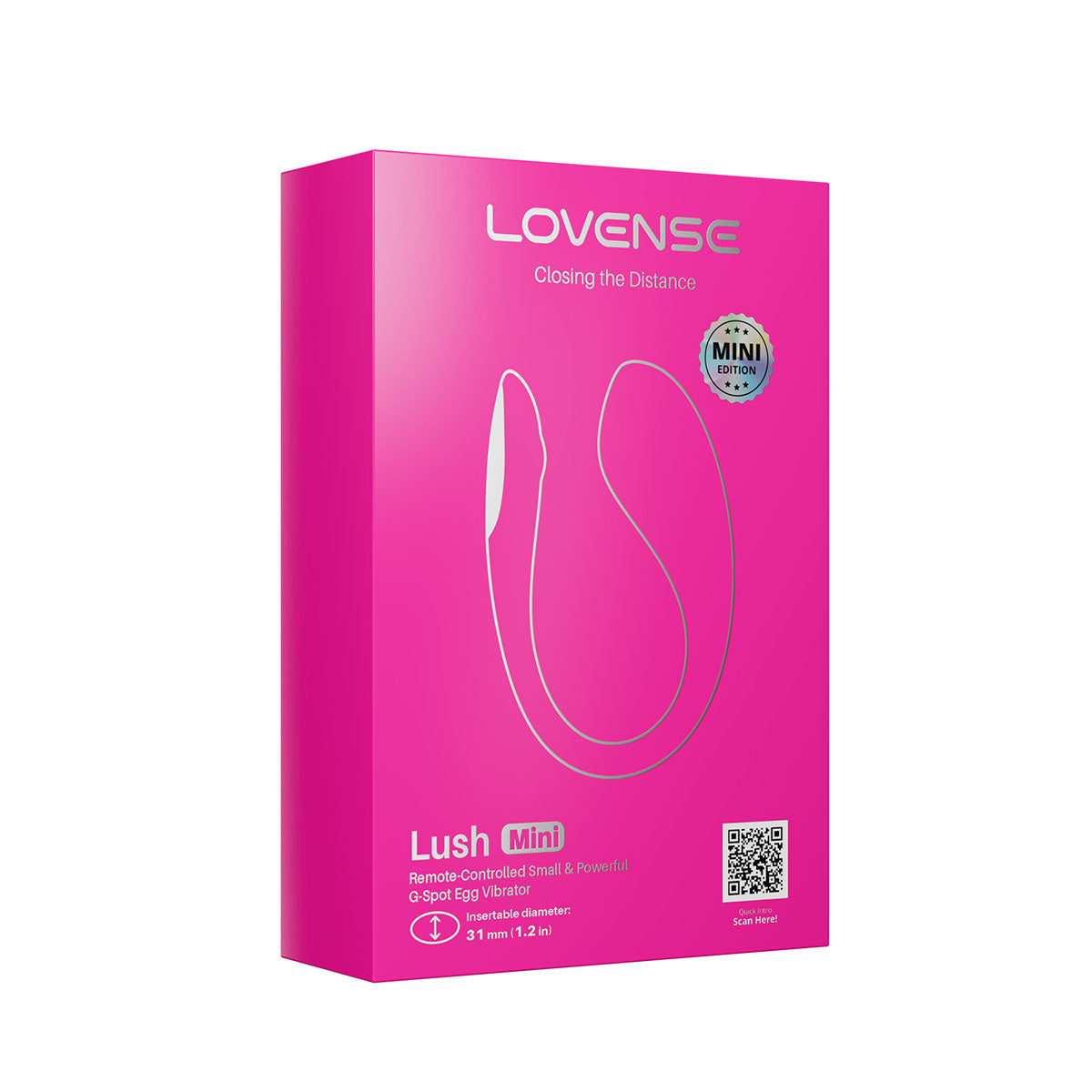 Lovense Lush  Mini Remote Control Vibrator - Pink
