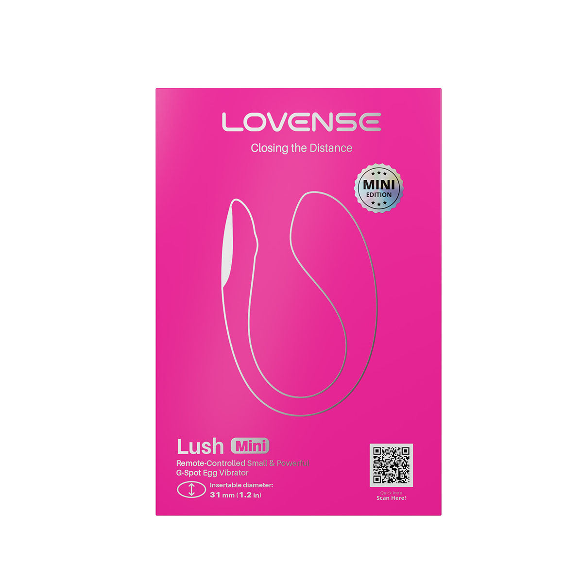 Lovense Lush  Mini Remote Control Vibrator - Pink