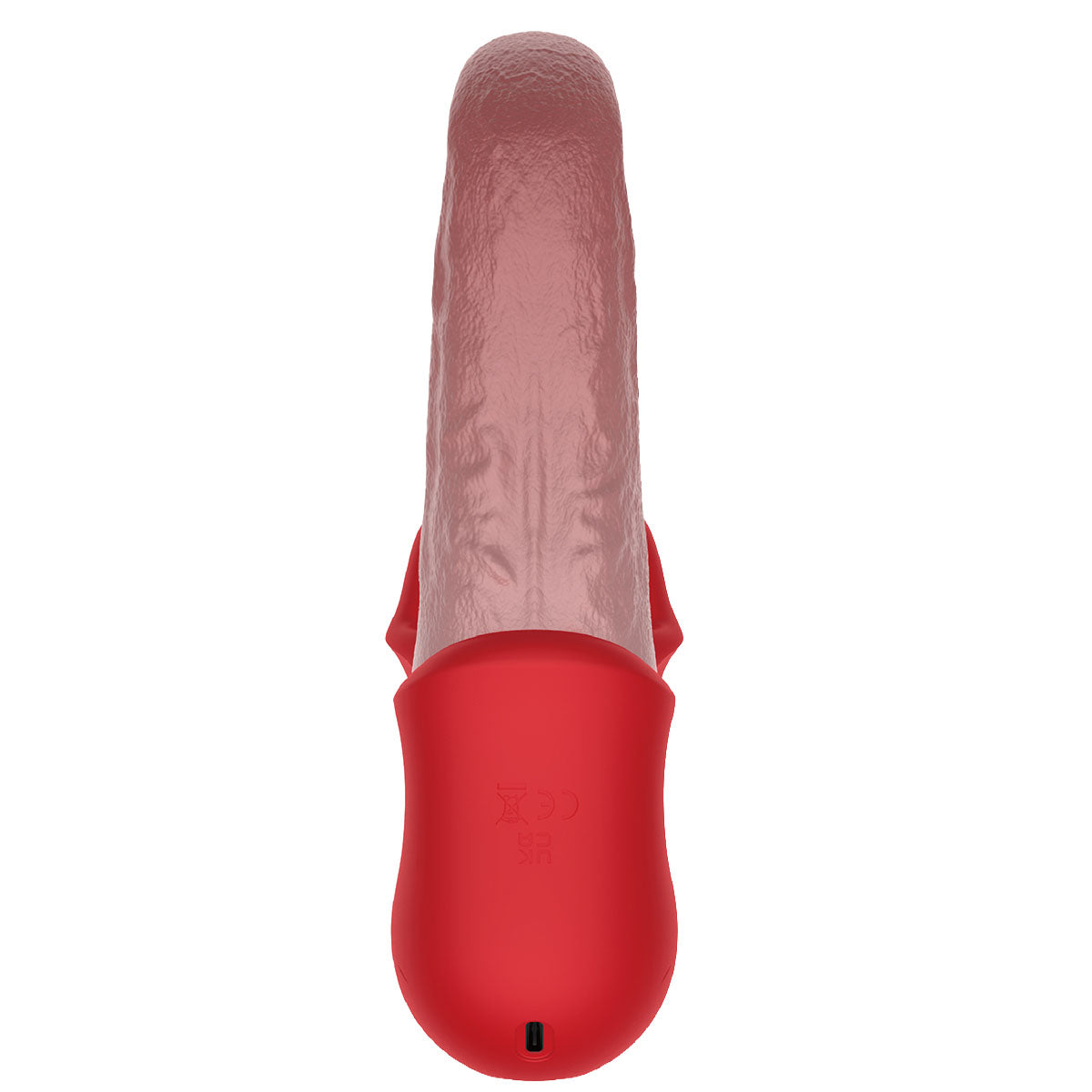 BMS Factory Kissing Lips Dual Stimulator - Red