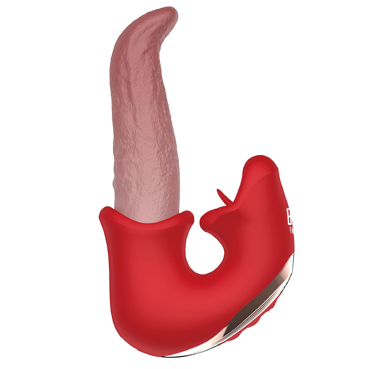 BMS Factory Kissing Lips Dual Stimulator - Red