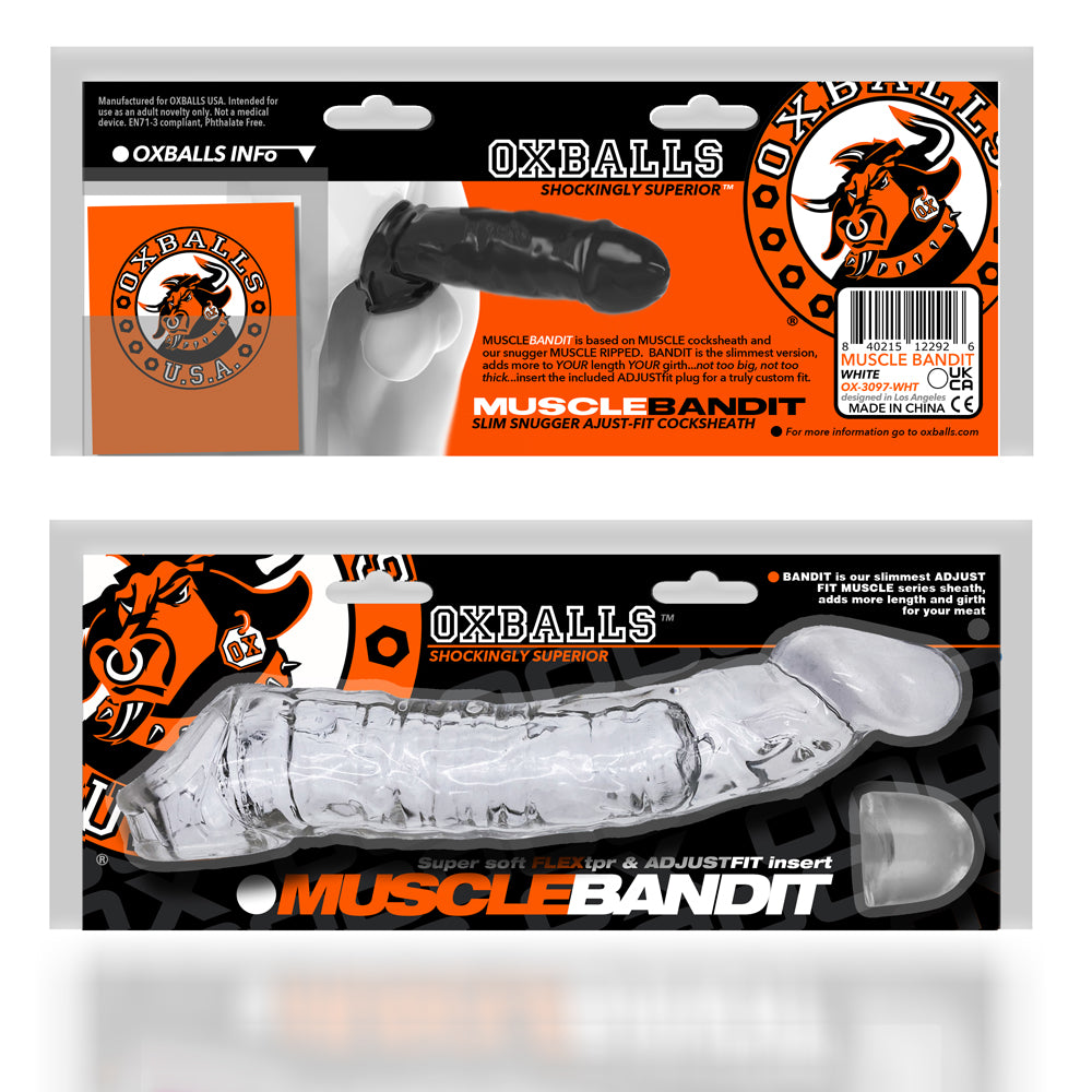 Oxballs – Muscle Bandit - Slimmest Muscle Cocksheath – Clear