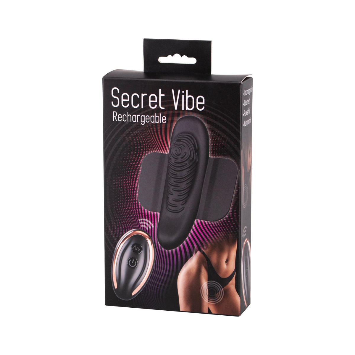 Seven Creations Secret Vibe - Rechargeable Panty Vibrator - Black - BMS Enterprises Seven Creations Secret Vibe - Rechargeable Panty Vibrator - Black - BMS Enterprises