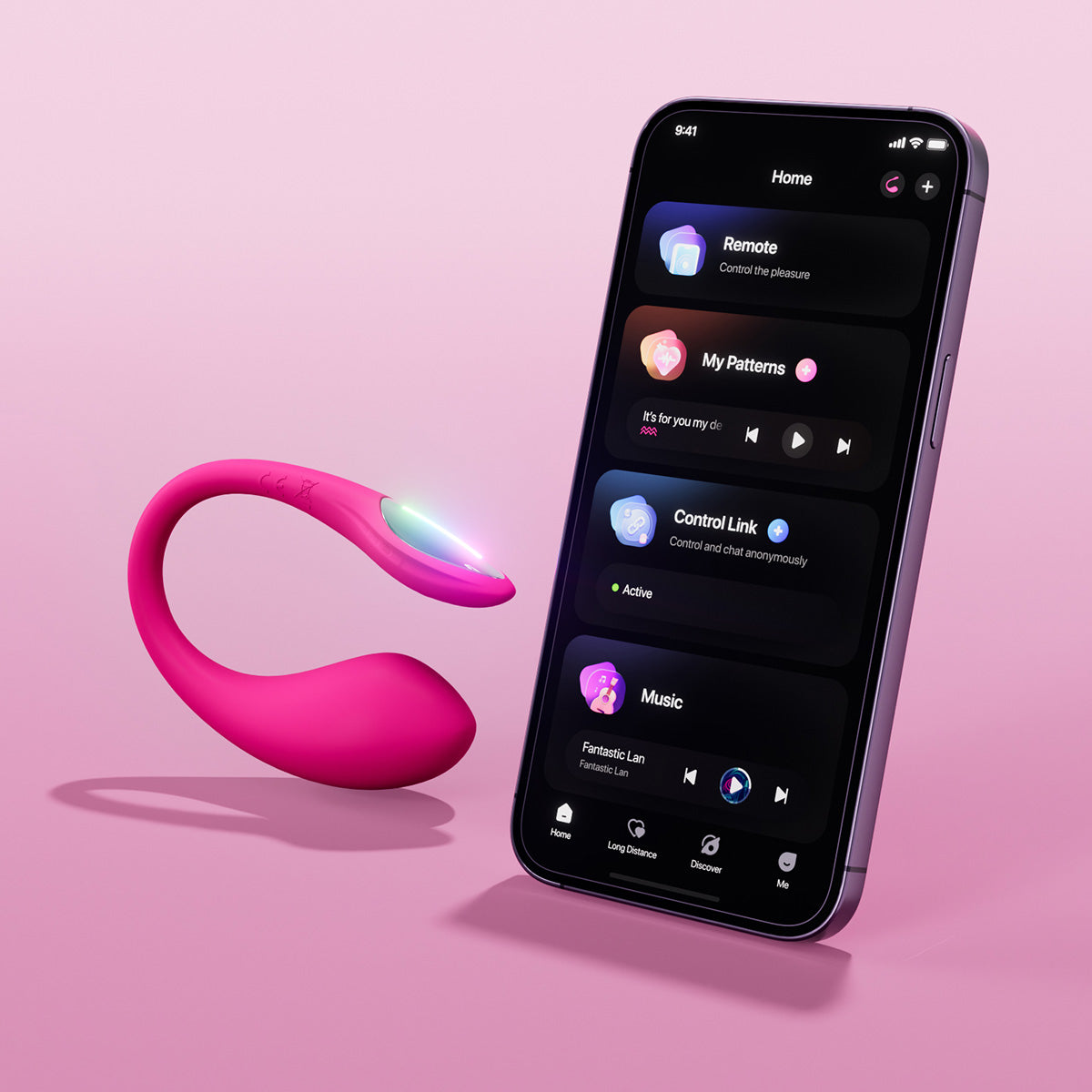 Lovense Lush Mini Remote Control Vibrator - Pink - BMS Enterprises Lovense Lush Mini Remote Control Vibrator - Pink - BMS Enterprises