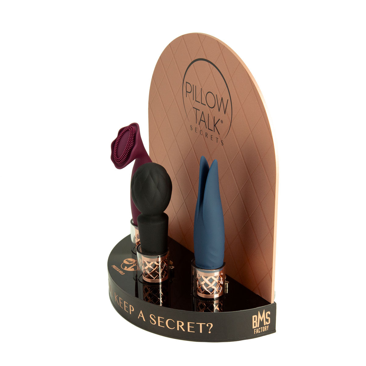 Pillow Talk® - Secrets - Display Stand with 3 Testers