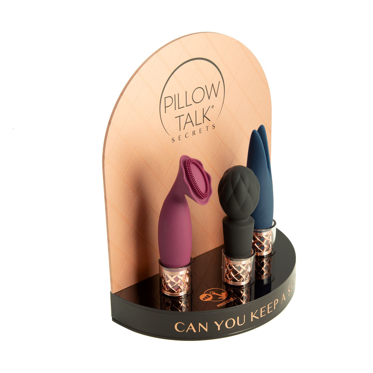 Pillow Talk® - Secrets - Display Stand with 3 Testers