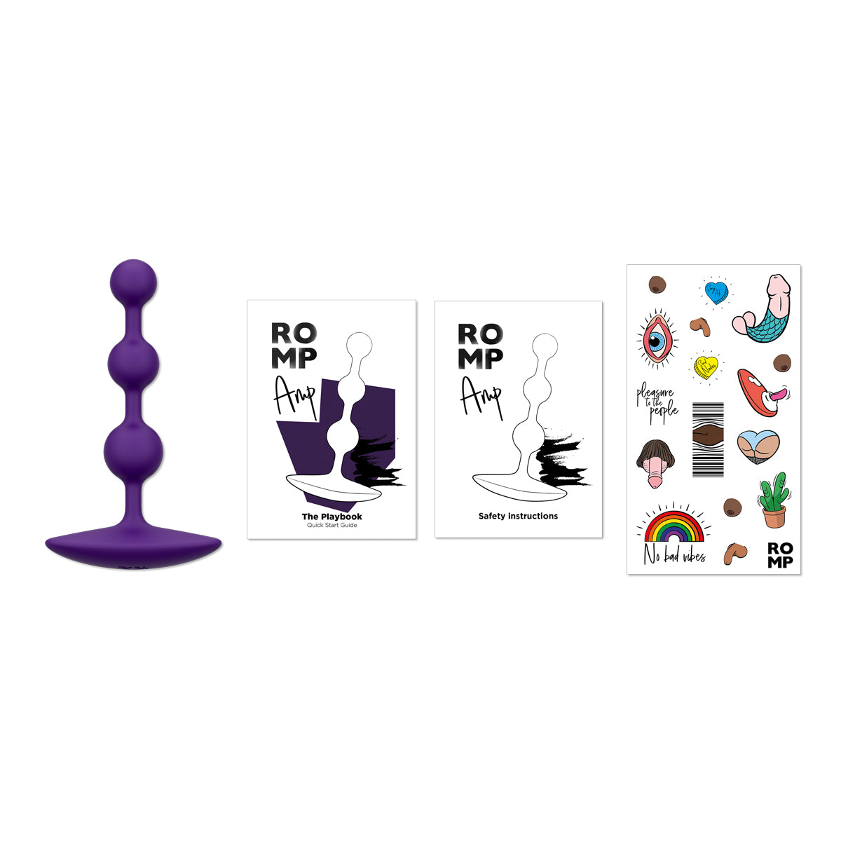 ROMP® - Amp Anal Beads - Purple