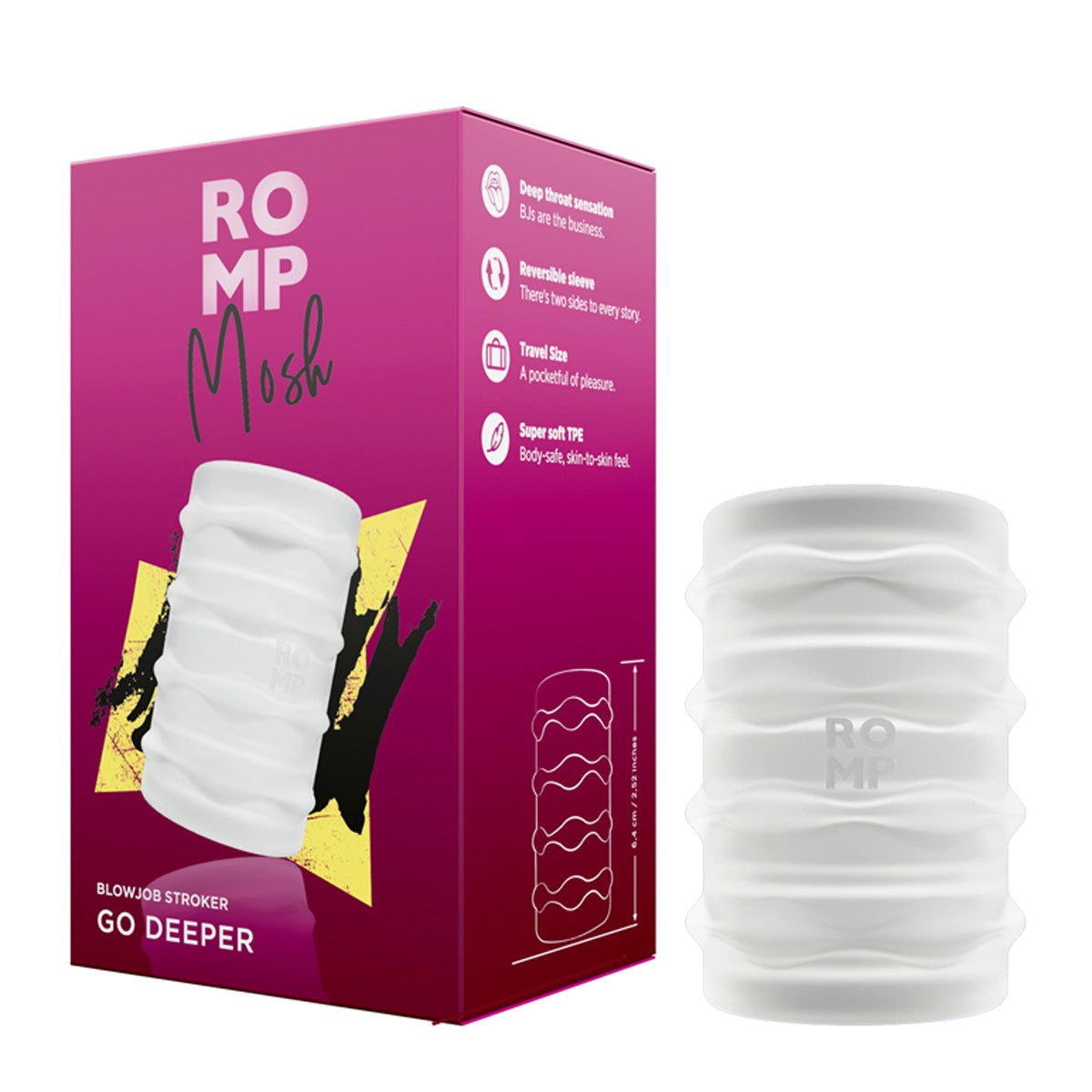 ROMP® - Mosh Blow Job Stroker - Frost