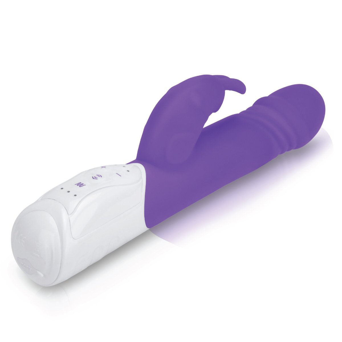 Rabbit Essentials Rechargeable Thrusting Rabbit – Hot Purple