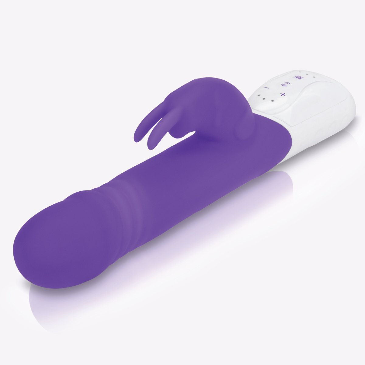 Rabbit Essentials Rechargeable Thrusting Rabbit – Hot Purple