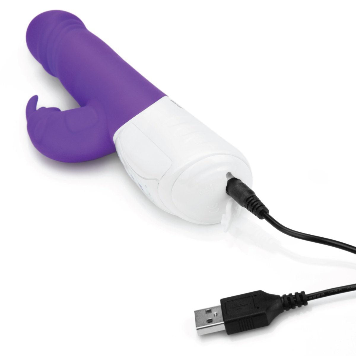 Rabbit Essentials Rechargeable Thrusting Rabbit – Hot Purple