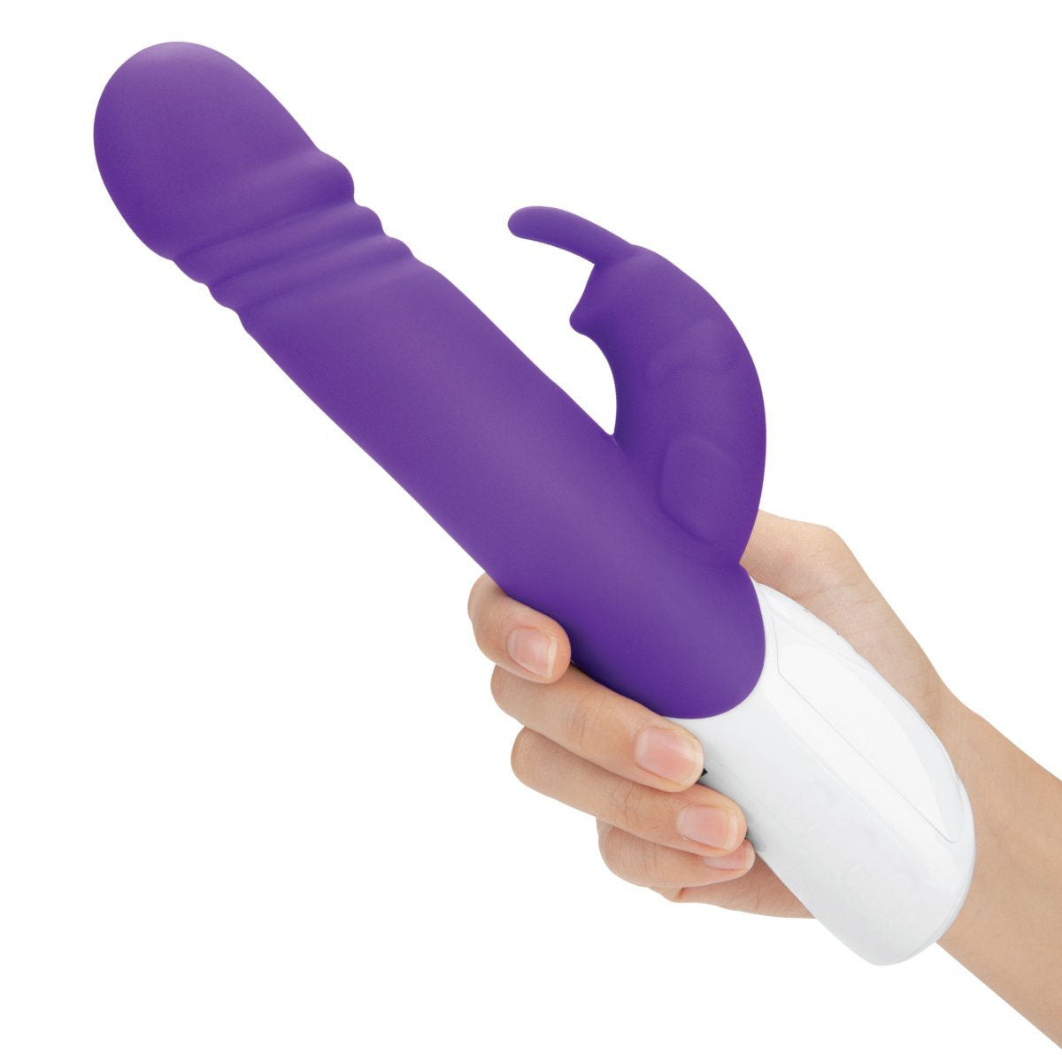 Rabbit Essentials Rechargeable Thrusting Rabbit – Hot Purple