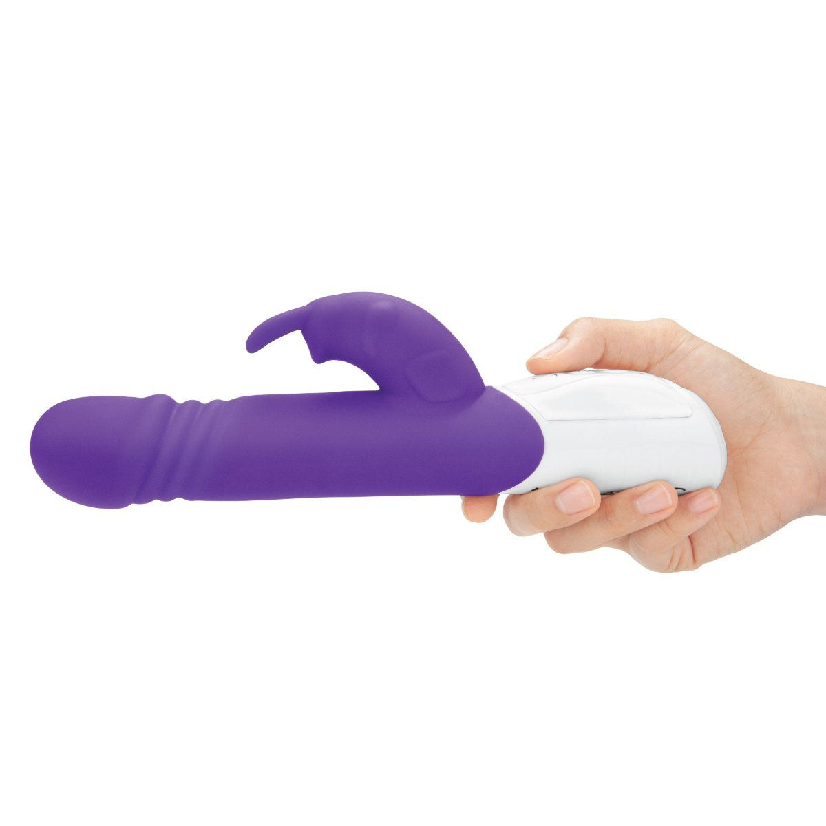 Rabbit Essentials Rechargeable Thrusting Rabbit – Hot Purple