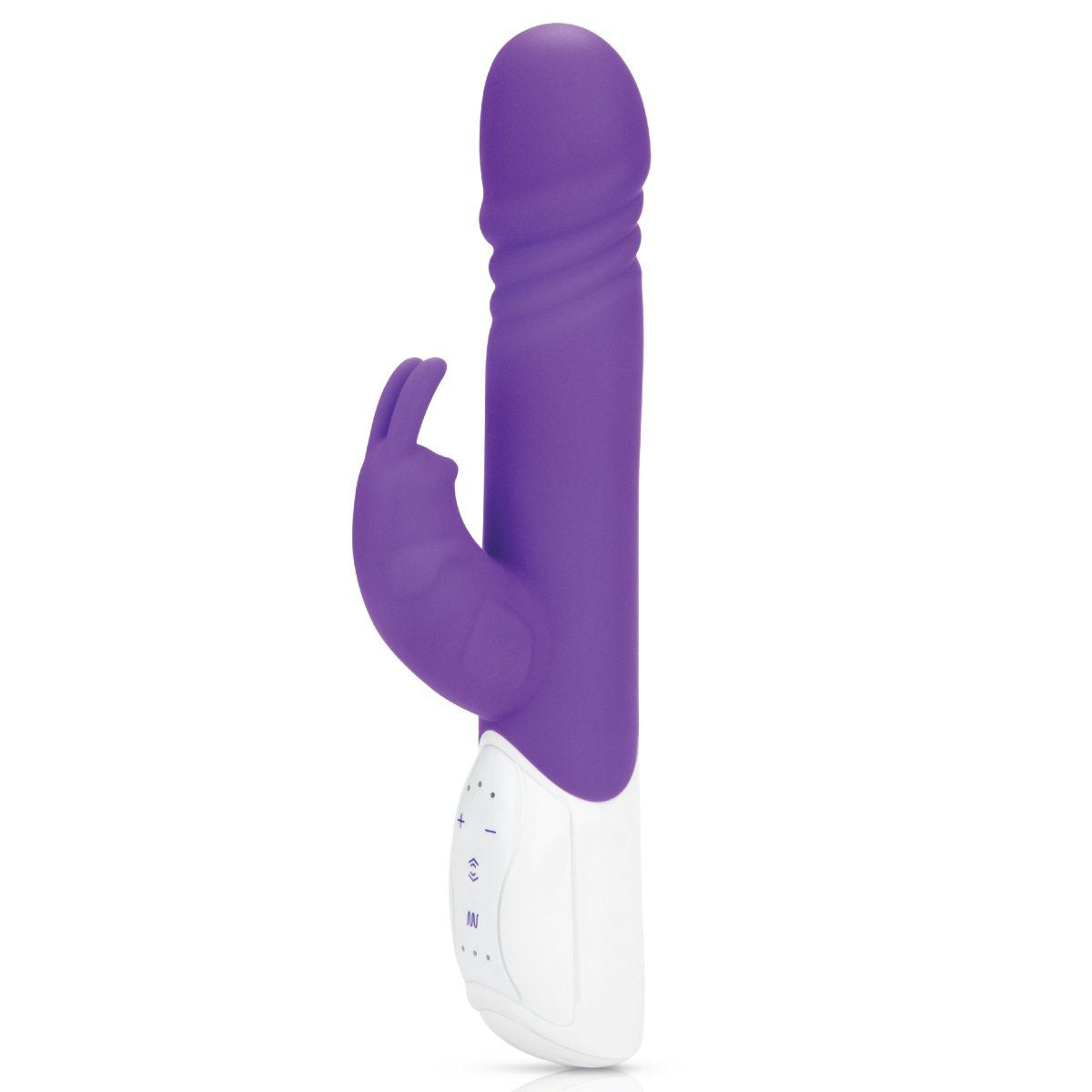 Rabbit Essentials Rechargeable Thrusting Rabbit – Hot Purple