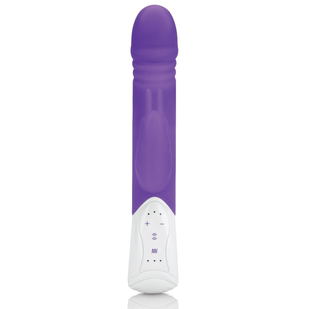 Rabbit Essentials Rechargeable Thrusting Rabbit – Hot Purple