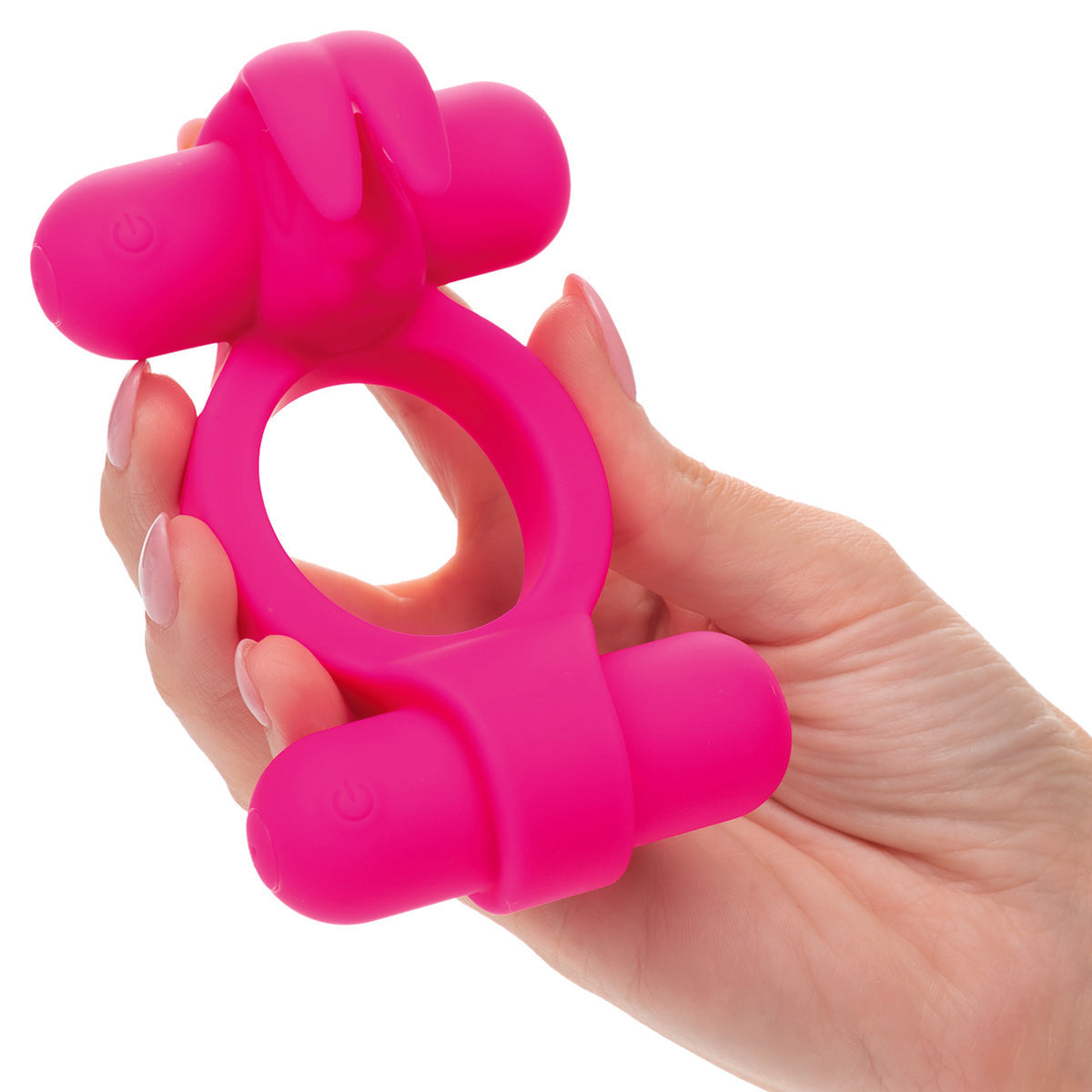 CaleXOtics Silicone Rechargeable Rockin Rabbit – Pink