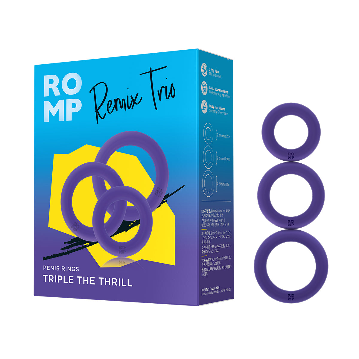 Romp - Remix Trio Male Rings – Violet