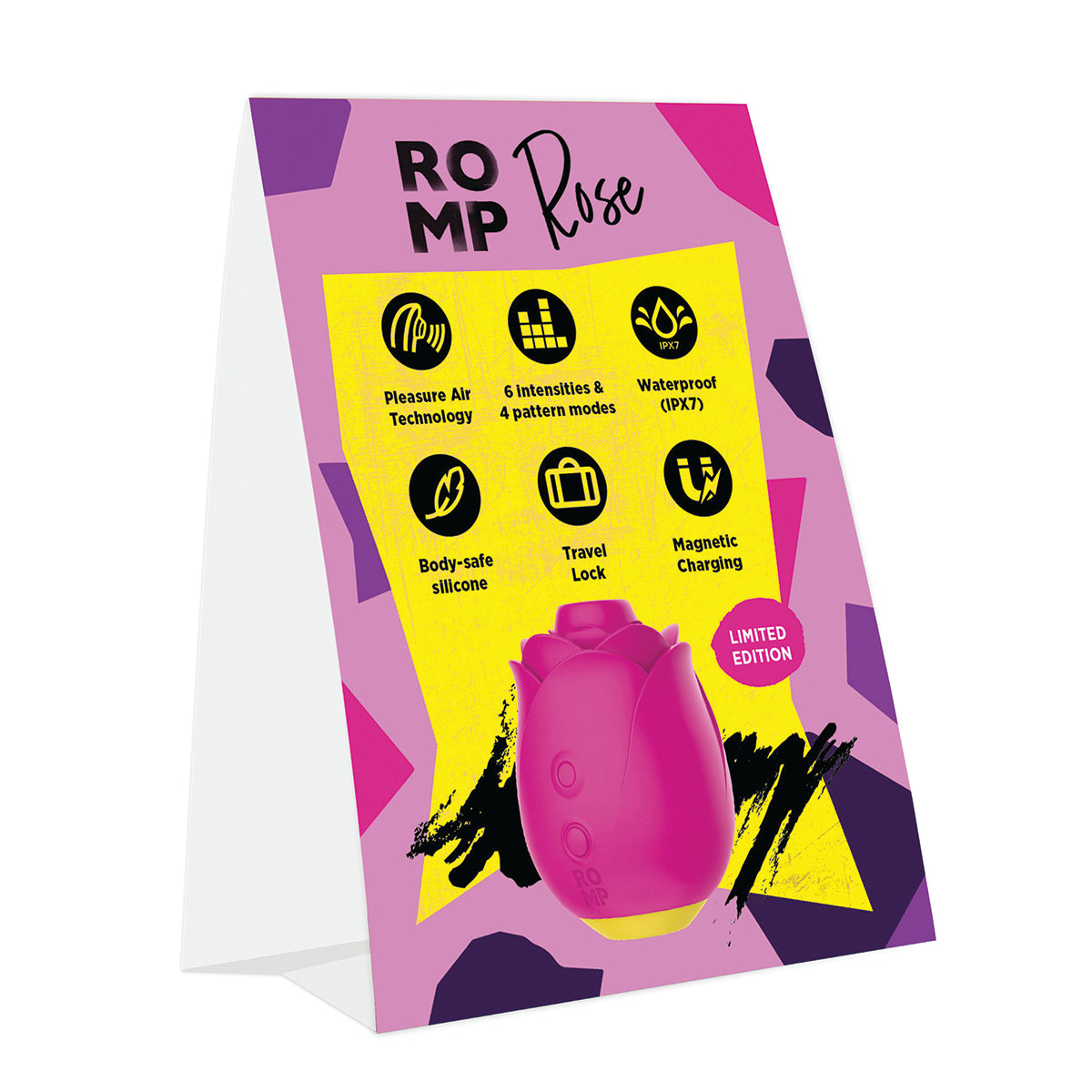 ROMP - Rose – Table Tent Card - English