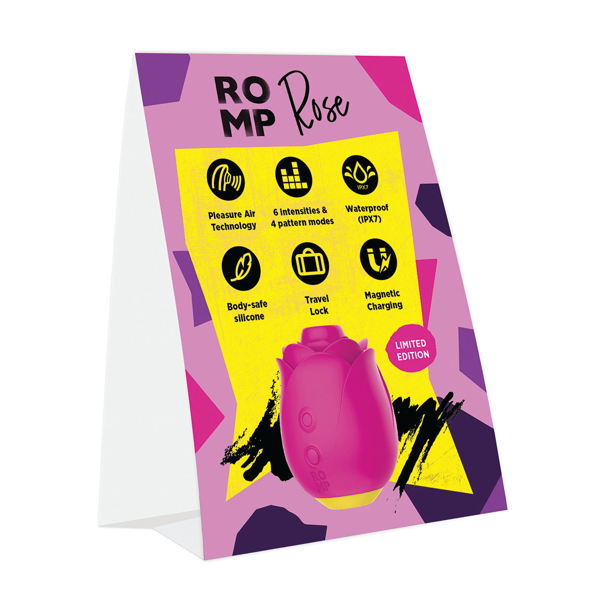 ROMP - Rose – Table Tent Card - English - BMS Enterprises