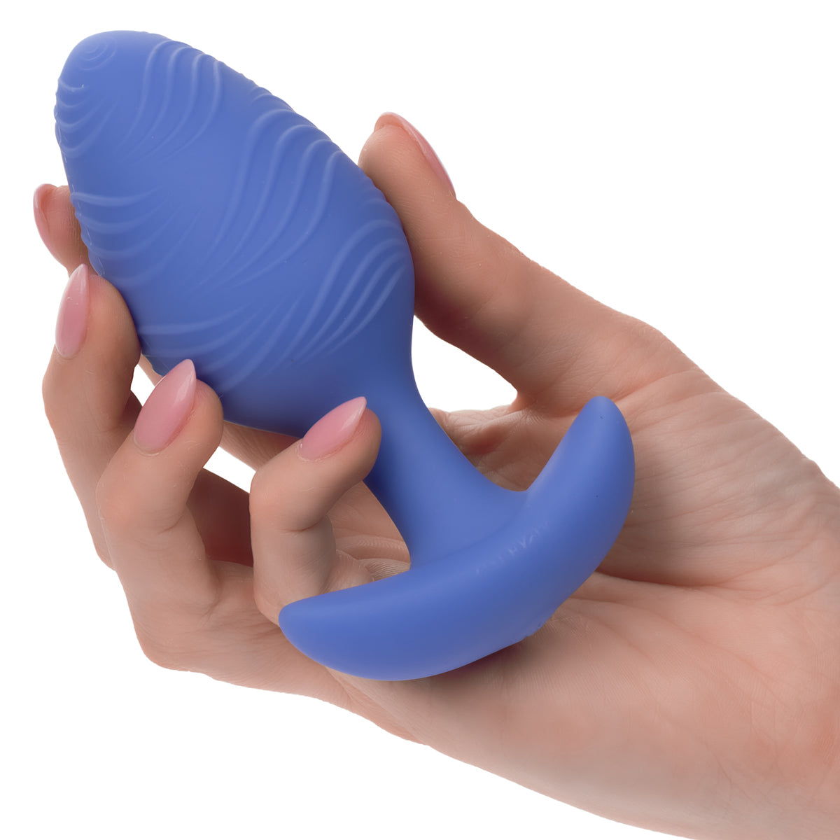 CalExotics Cheeky Vibrating Glow in The Dark Large Butt Plug - Blue - BMS Enterprises CalExotics Cheeky Vibrating Glow in The Dark Large Butt Plug - Blue - BMS Enterprises