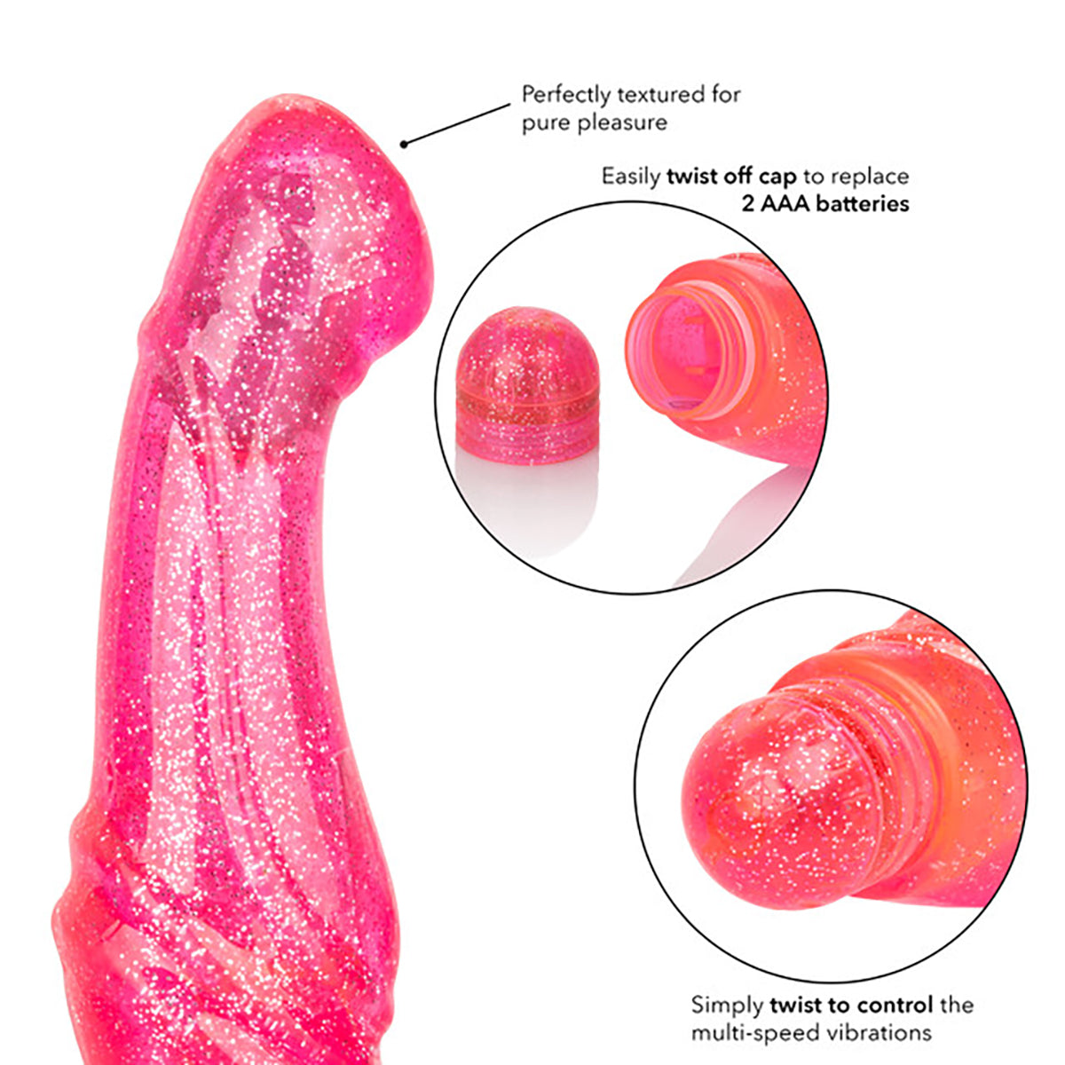 CalExotics® - Sparkle “G” Glitz Vibrator – Pink