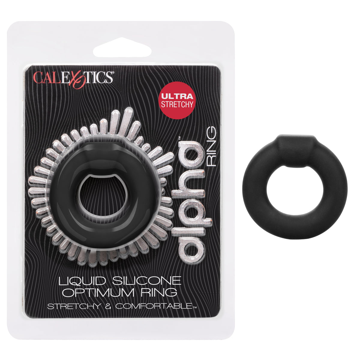 CalExotics® - Alpha Ring - Liquid Silicone Optimum Ring – Black