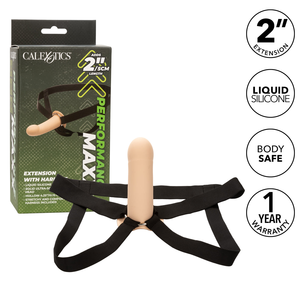 CalExotics® - Performance Maxx™ - Penis Extension With Harness – Ivory