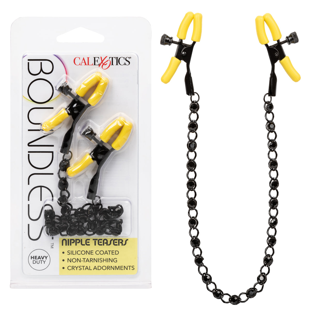 CalExotics® - Boundless - Nipple Teasers Clamps– Black/Yellow