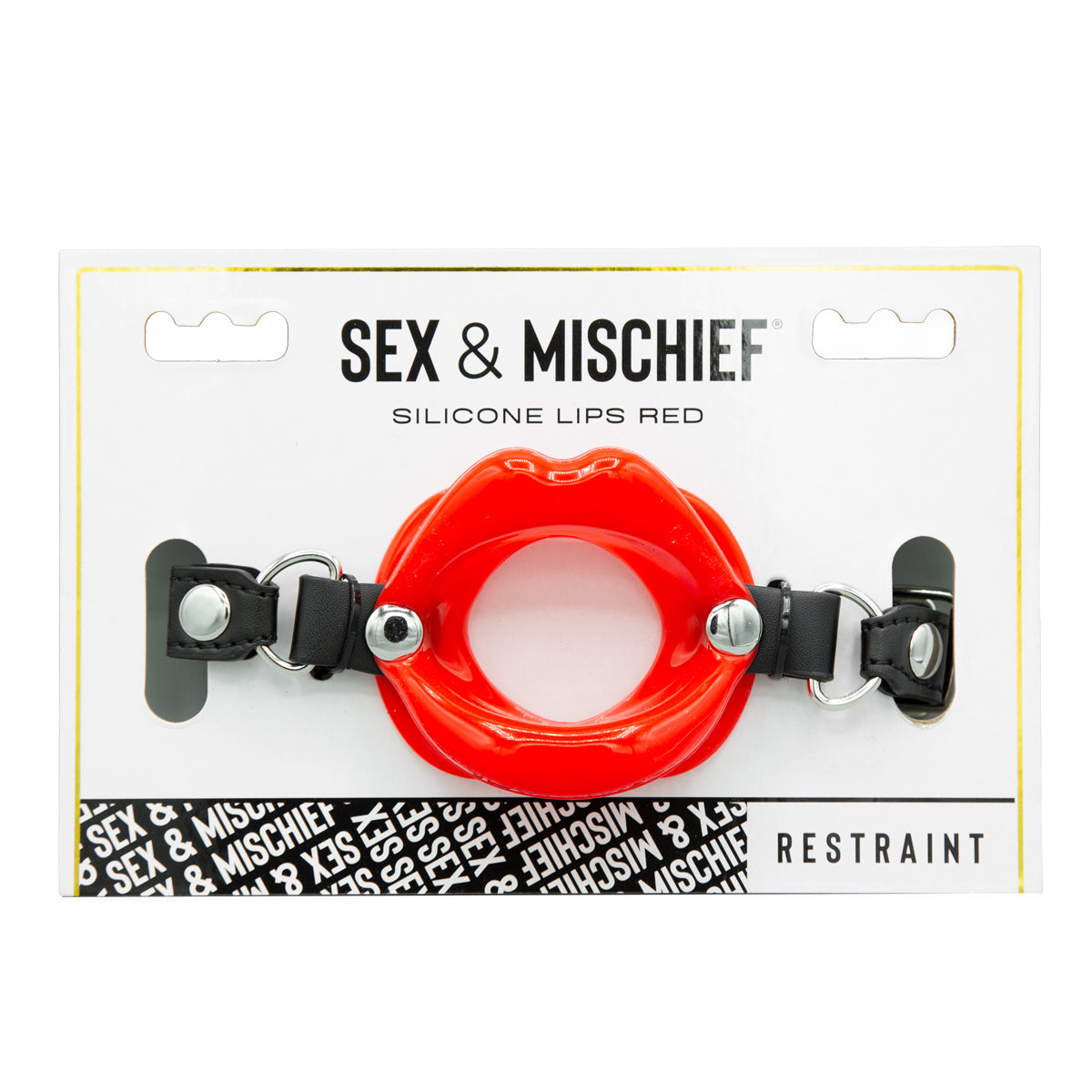 Sportsheets Sex &amp; Mischief - Silicone Lips Bondage Gag-Red