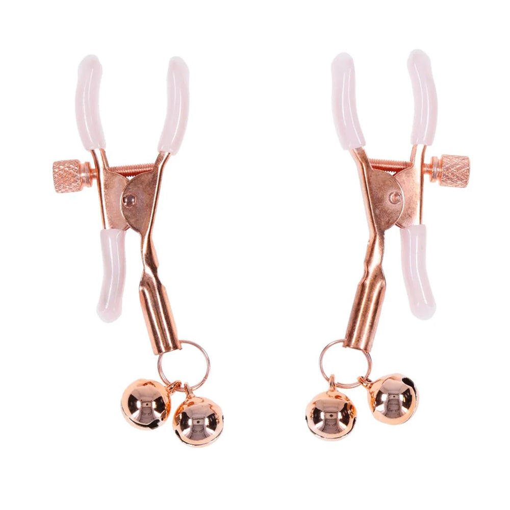 Sportsheets – Sex & Mischief – Peaches ‘N Creame Bell Nipple Clamps