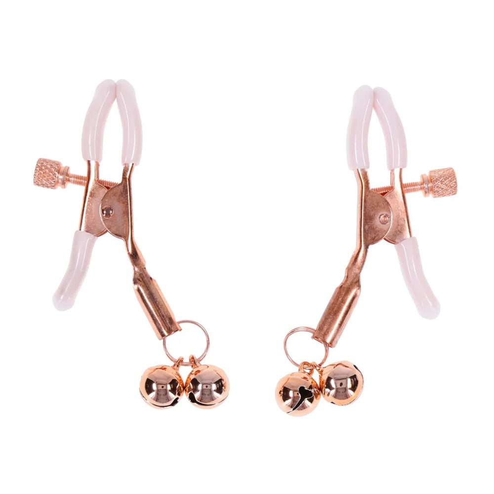 Sportsheets – Sex & Mischief – Peaches ‘N Creame Bell Nipple Clamps