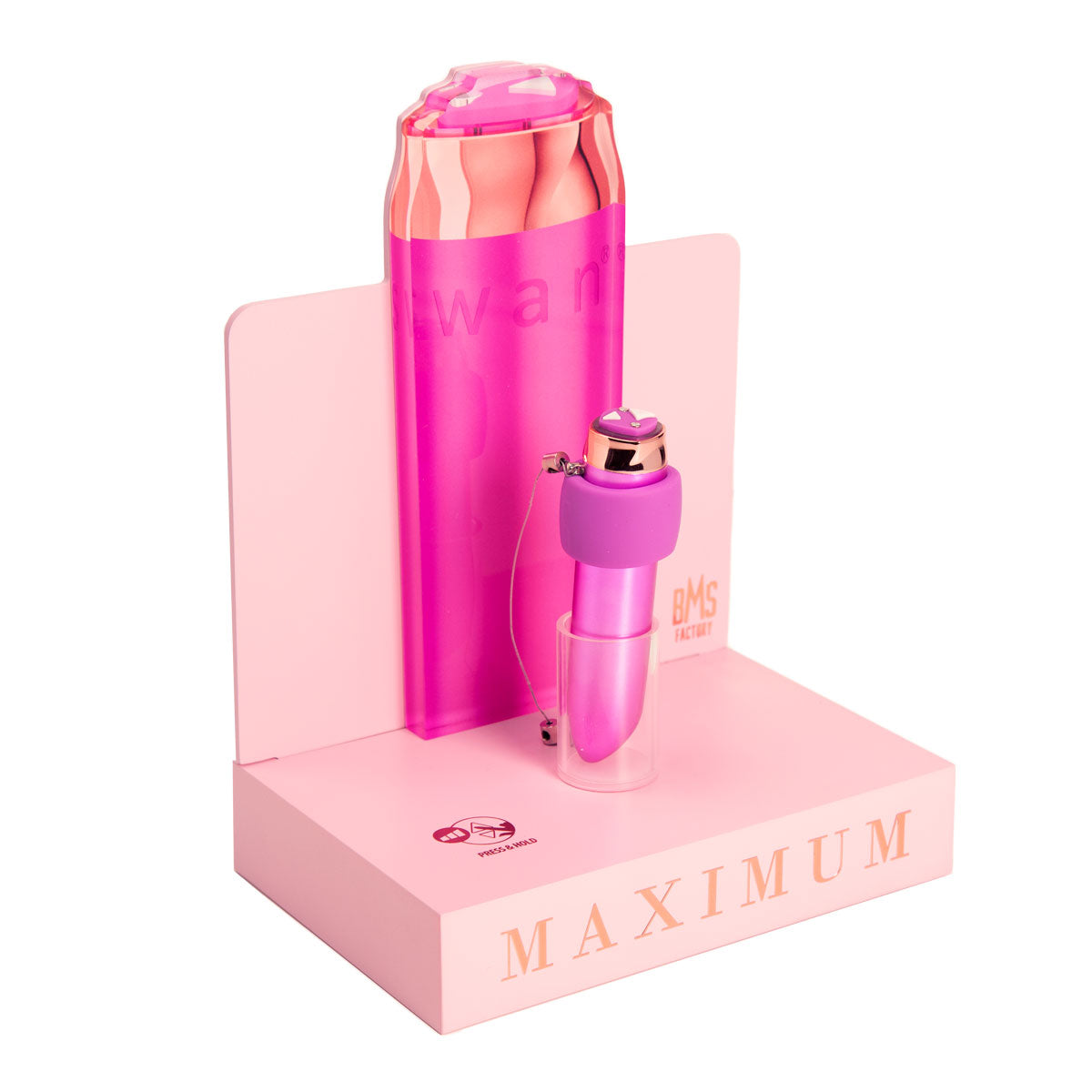 Swan- Maximum - Bullet Vibrator & Silicone Comfy Cuff Display Stand w - BMS Enterprises Swan- Maximum - Bullet Vibrator & Silicone Comfy Cuff Display Stand w - BMS Enterprises