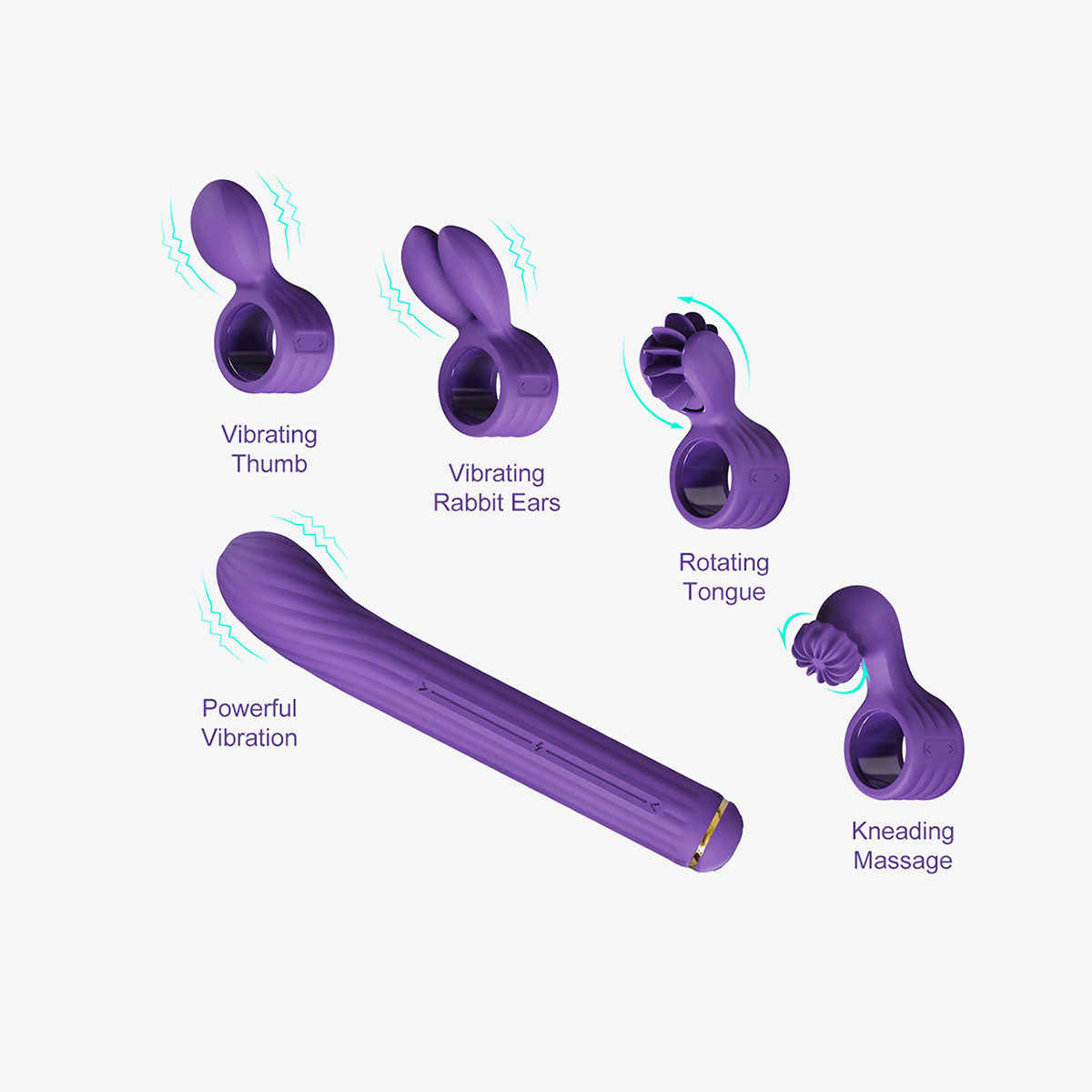 OTOUCH - Magic Stick Multi Functioning Vibrator S1 Plus - Purple