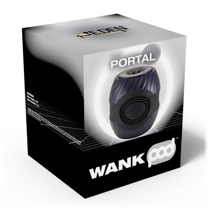 Wank Pod Portal Vibrating Stroker - Blue