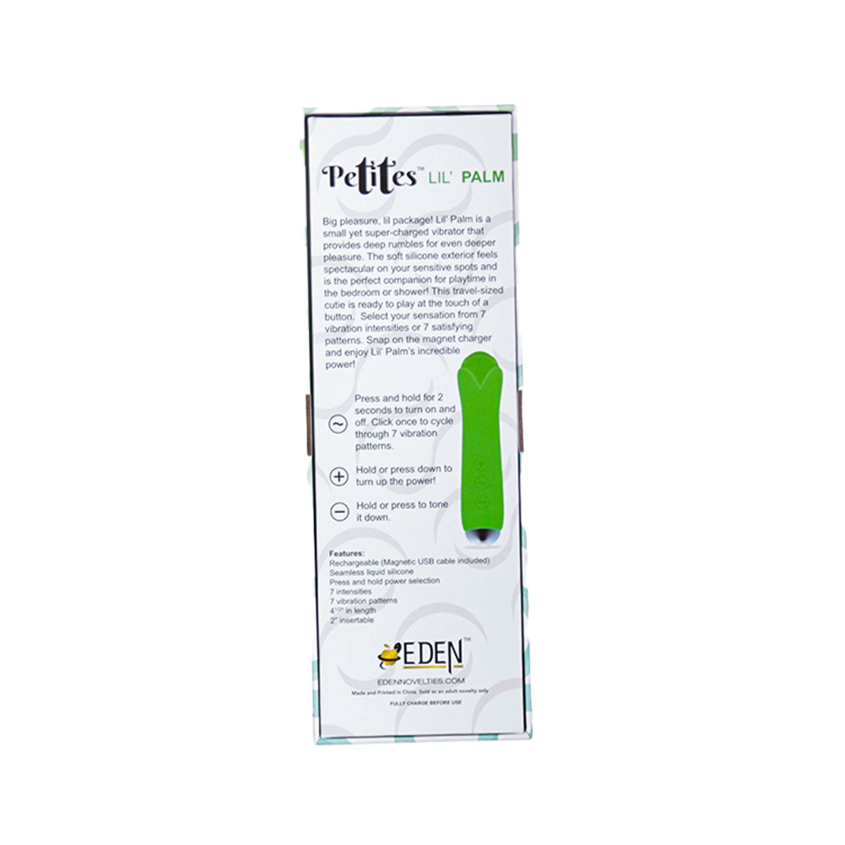 Petites Lil’ Palm Vibrator - Green