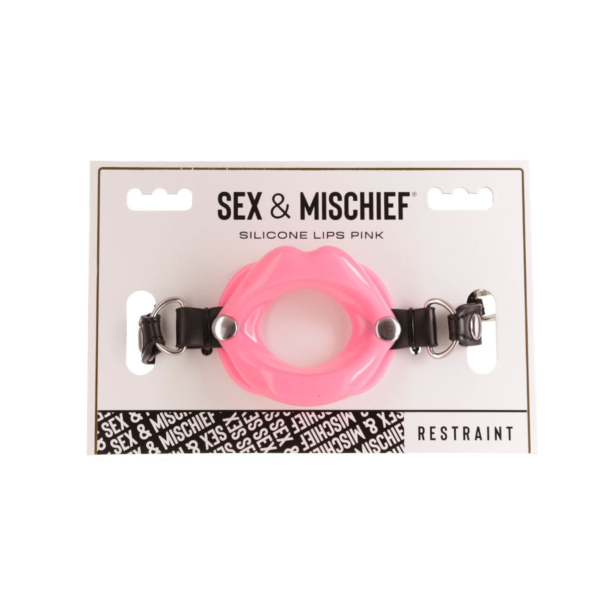 Sportsheets Sex &amp; Mischief - Silicone Lips Bondage Gag - Pink