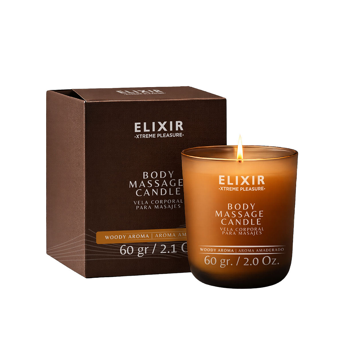 Elixir – Body Massage Candle – Woody Aroma – 30 g/1 oz