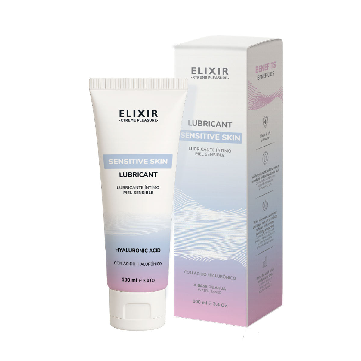 Elixir – Sensitive Skin Lubricant – Water-Based – 100 mL/3.4 oz.
