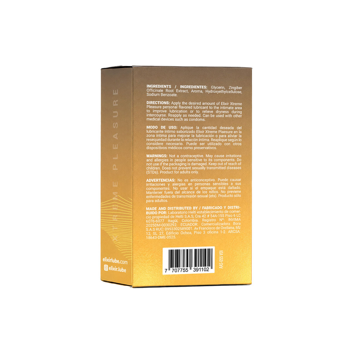 Elixir – Personal Flavored Lubricant – Whiskey Cream – 30 mL/1 oz