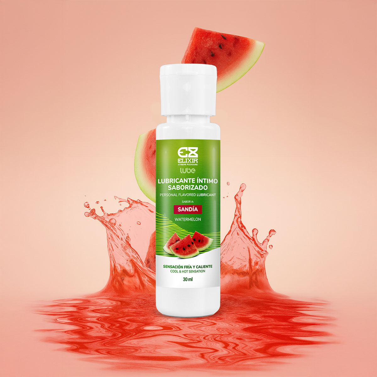 Elixir – Personal Flavored Lubricant – Watermelon – 30 mL/1 oz