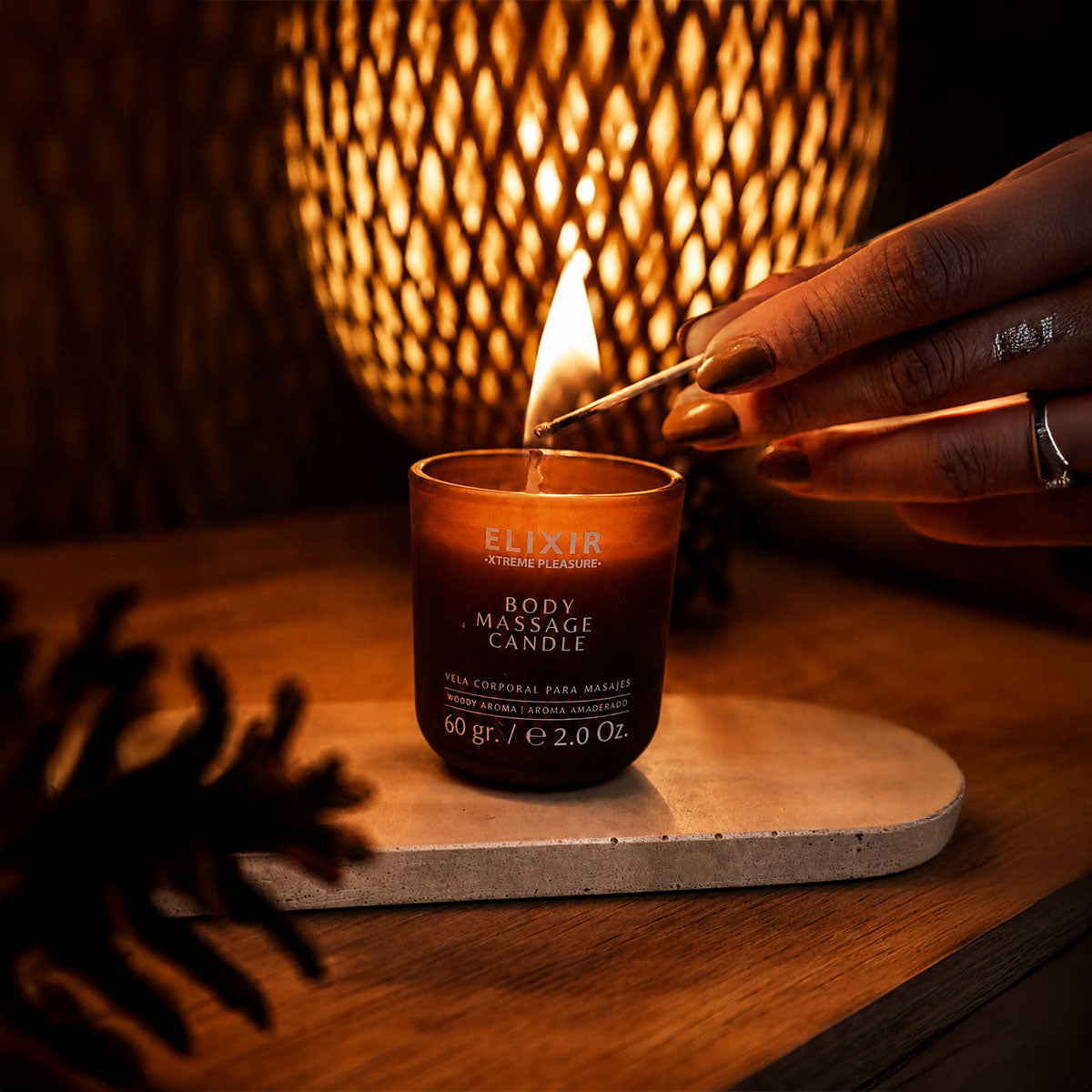 Elixir – Body Massage Candle – Woody Aroma – 30 g/1 oz