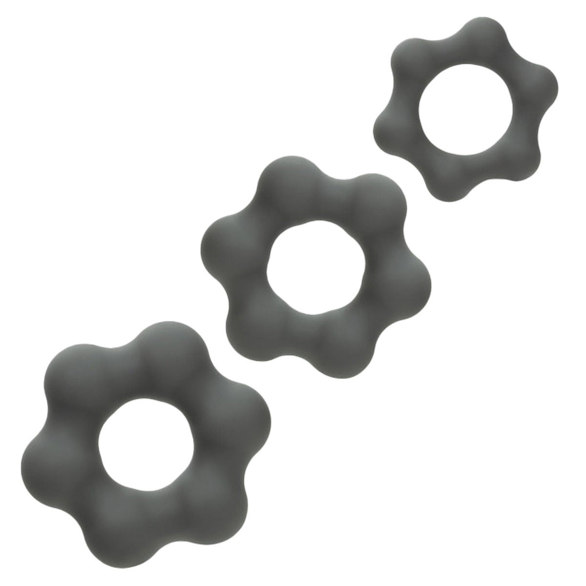 CalExotics® – Alpha Ring – Liquid Silicone 3 Ring Endurance Set